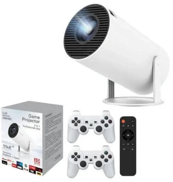 Портативний проектор мультимедійний HY300 WiFi Bluetooth HDMI Android з 2 джойстиками SD 64 Gb (2390000009) 2390000009 фото