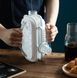 Портативна силіконова форма ICE Cube Tray для льоду пляшка 2в1 на 17 кульок біла (2104618556) 2104618556 фото 8