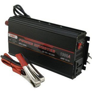 Перетворювач напруги інвертор UKC UPS-1300A 1300W 12-220V з функцією заряджання (1756375781) 1756375781 фото
