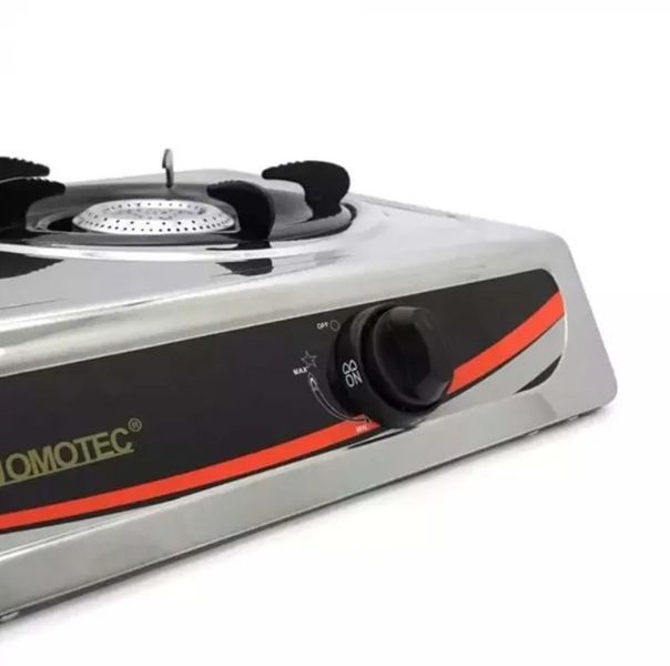 Плита газова настільна Domotec MS-6606 2,2 кВт на 2 конфорки нержавіюча сталь 1978243243 фото