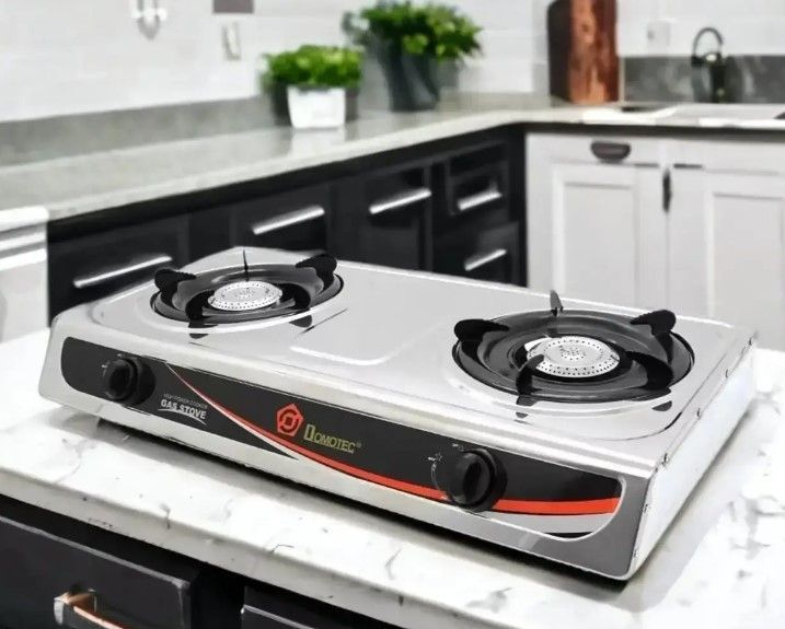 Плита газова настільна Domotec MS-6606 2,2 кВт на 2 конфорки нержавіюча сталь 1978243243 фото