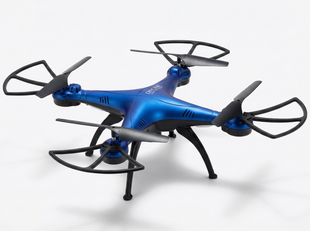 Квадрокоптер на радіокеруванні дрон 1 Million Drone з Wi-Fi камерою і LED-підсвіткою Синій  2104618859 фото