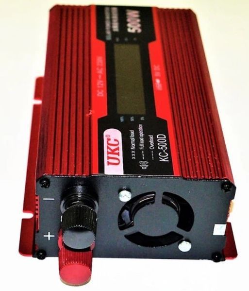 Перетворювач напруги інвертор автомобільний UKC KC-500D 12V-220 V 500 W AC/DC з LCD-дисплеєм 2104618920 фото