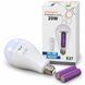 Аварийная аккумуляторная LED-лампа Intelligent Emergency Bulb 20W СОТИ E27, 2 аккумулятора, автоматическое освещение  M1297  фото 1