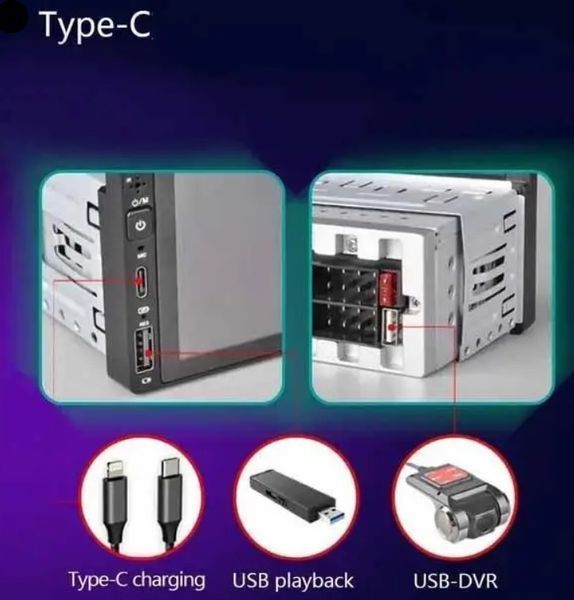 Автомагнітола із сенсорним екраном 6288W 1 DIN CML-PLAY HD 6.9" IPS 720P MicroSD 2/64GB автомобільна (2390000021) 2390000021 фото