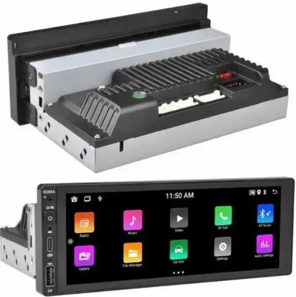 Автомагнітола із сенсорним екраном 6288W 1 DIN CML-PLAY HD 6.9" IPS 720P MicroSD 2/64GB автомобільна (2390000021) 2390000021 фото