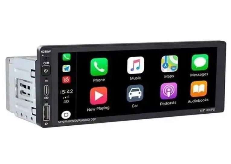 Автомагнітола із сенсорним екраном 6288W 1 DIN CML-PLAY HD 6.9" IPS 720P MicroSD 2/64GB автомобільна (2390000021) 2390000021 фото