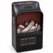 Обогреватель электрический розеточный Flame Heater DP-198 900 Вт с эффектом камина, терморегулятором, таймером и пультом ДУ, черный M1345 фото 7