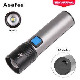 Мощный светодиодный фонарик ручной Bailong BL-K31 USB CHARGE+ ZOOM 1757884280 фото