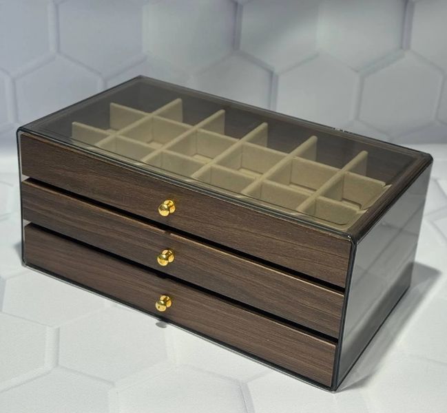 Скринька для прикрас Дерево з прозорою кришкою 23,5&times;13,5&times;10,5 см (2104619121) 2104619121 фото