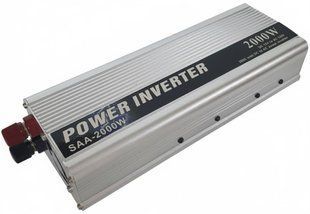 Перетворювач автомобільний інвертор Power Inverter SAA-2000W 12В-220В 2000W з модифікованою синусоїдою 2104618923 фото