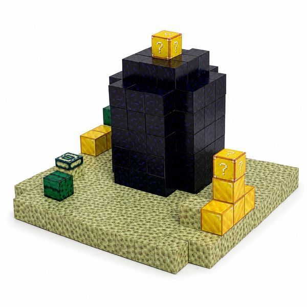 Магнітний конструктор BZ96-56B Magnetic Cube The Black Stone Pillar 192 деталі + 5 фігурок M1123 фото