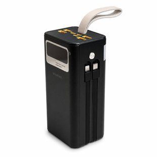 Повербанк BOROFONE DBT35A 40000 mAh 22.5W PD20W QC3.0 со встроенными кабелями, LED-дисплеем и фонариком, черный M1124 фото