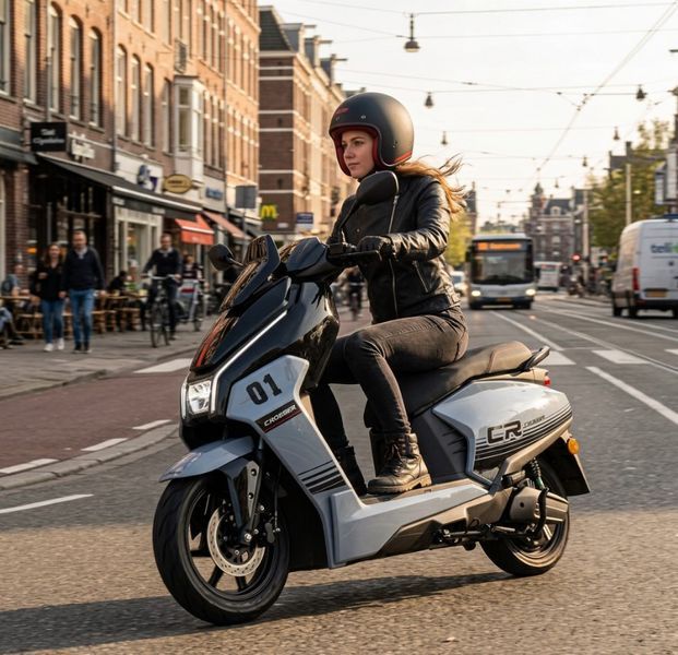 Електроскутер Crosser CR-22 акумуляторний 72V/35AH/2500W Синій 2104619489 фото