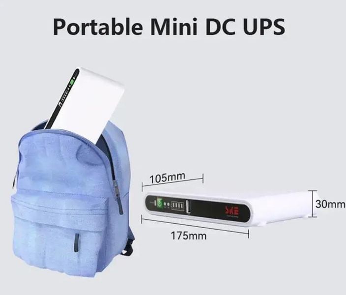Безперебійник для роутера SKE POE-432p Mini DC UPS 10800 мАг (2104618728) 2104618728 фото