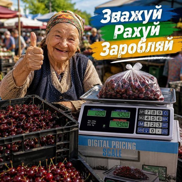 Торговые электронные весы ATLANF до 40 кг с платформой из нержавеющей стали и аккумулятором M1126 фото