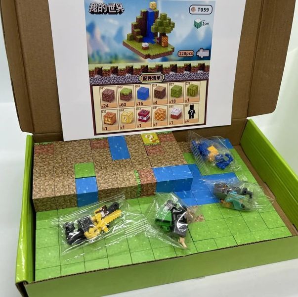 Конструктор Magnetic Cube Водоспад у джунглях 128шт (2104618677) 2104618677 фото
