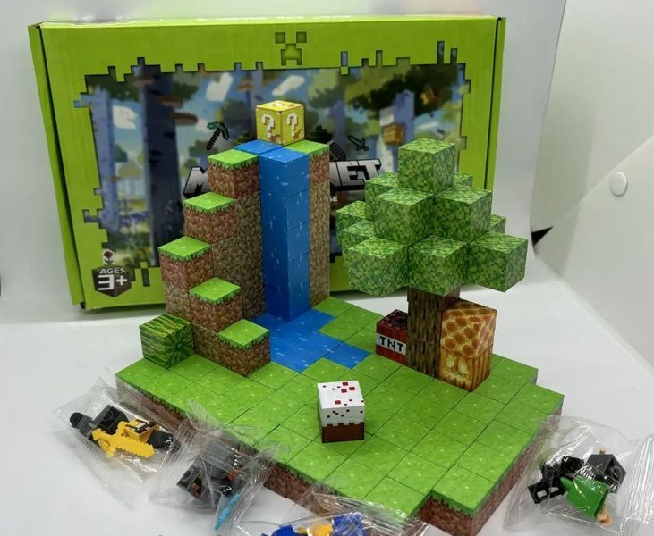 Конструктор Magnetic Cube Водоспад у джунглях 128шт (2104618677) 2104618677 фото