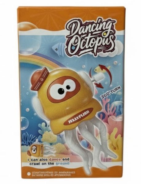 Набір іграшок Dancing Octopus Танцюючий Восьминіг 11 см Жовтий 3 шт (2104618772) 2104618772 фото
