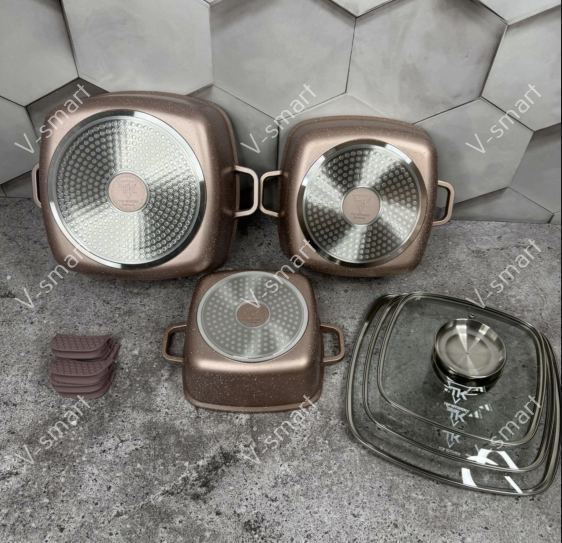Набор кастрюль Top Kitchen TK025-Powdery (3 шт в наборе) TK025 фото