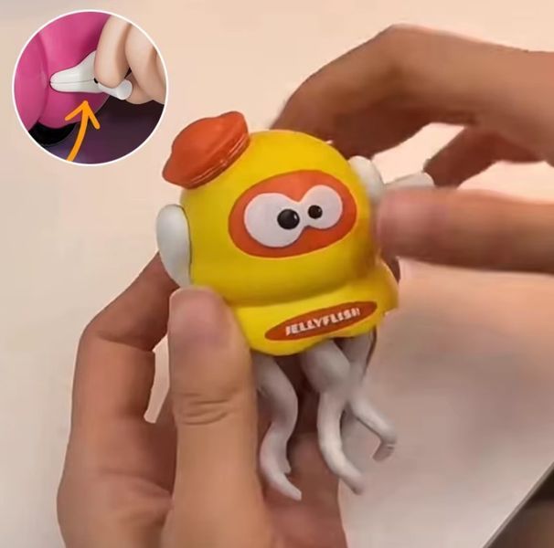Набір іграшок Dancing Octopus Танцюючий Восьминіг 11 см Жовтий 3 шт (2104618772) 2104618772 фото