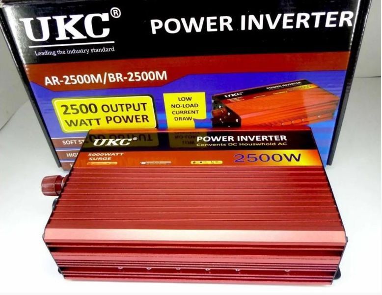 Преобразователь UKC AC/DC AR 2500W 12V инвертор (1756375508) 1756375508 фото