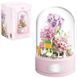 Музыкальный конструктор Musical Dianthus серия Musical Flask Розовые гвоздики под куполом 624 детали 2104619287 фото 2