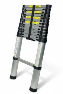 Телескопическая алюминиевая лестница-трансформер Stanley усиленная складная модель 4.1 м 2104618851 фото