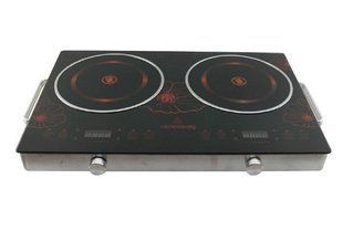 Электроплита настольная инфракрасная Crownberg CB-1327 двухконфорочная 4000 Вт 1805452222 фото
