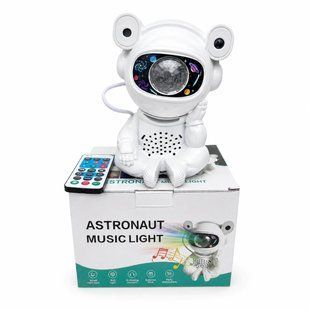 Нічник-проектор зоряного неба Astronaut Music Light з Bluetooth, музикою, пультом керування та проєкцією галактики 2104618930 фото