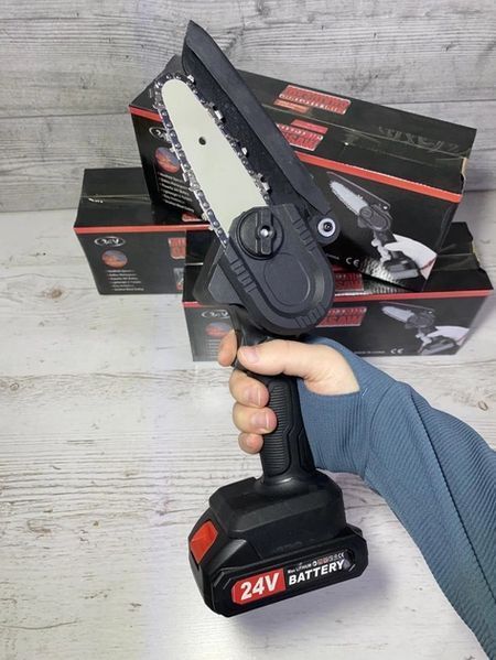 Цепная пила аккумуляторная 24V-К-2 мини 4" 2000 mAh Li-ion в Пластиковом Чемодане Синяя 1894330611 фото