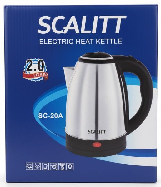 Електричний чайник Scalitt SC-20A із нержавіючої сталі 2 л 1500 Вт (2104618753) 2104618753 фото
