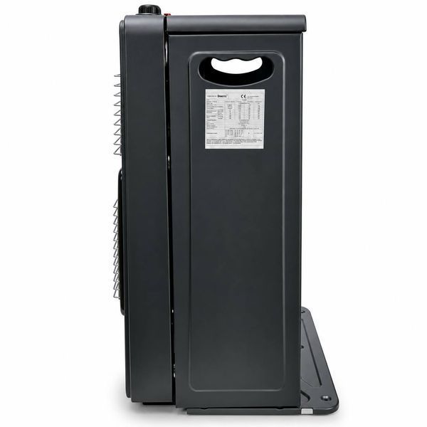 Обігрівач газовий та електричний 2 в 1 Domotec MS-6607, 4200 Вт газ / 1200 Вт електро, інфрачервоний, з редуктором і шлангом, чорний M1334 фото