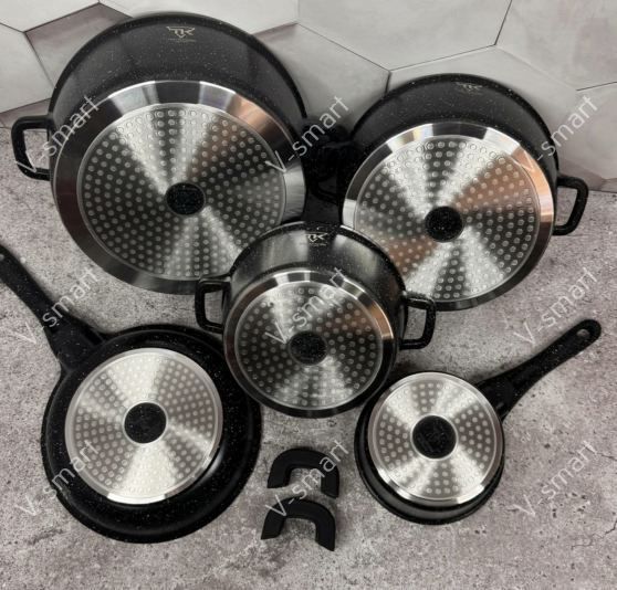 Набор кастрюль Top Kitchen TK020-Black (5 шт в наборе) TK020 фото