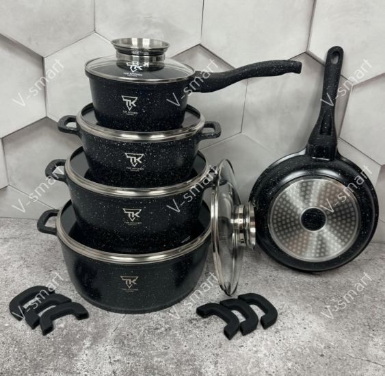 Набор кастрюль Top Kitchen TK020-Black (5 шт в наборе) TK020 фото