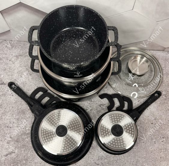 Набор кастрюль Top Kitchen TK020-Black (5 шт в наборе) TK020 фото