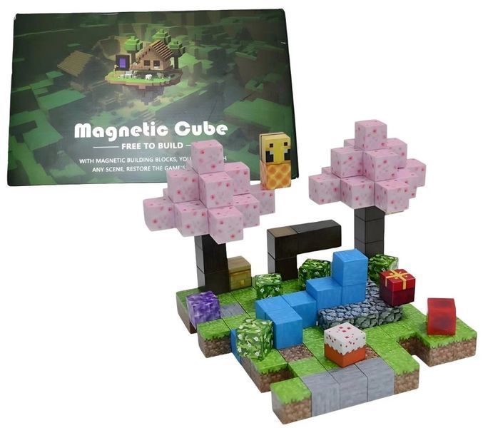 Конструктор Magnetic Cube Вечірка із сакурами 128шт (2104618679) 2104618679 фото