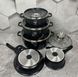 Набор кастрюль Top Kitchen TK020-Black (5 шт в наборе) TK020 фото 5