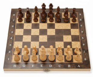 Набор шахмат деревянных CHESS Wooden Board With Folding 30х30 см (2104619084) 2104619084 фото