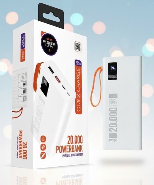 Повербанк Powerway QC20 20000 мА&middot;ч PD 22,5 Вт (2104618982) 2104618982 фото