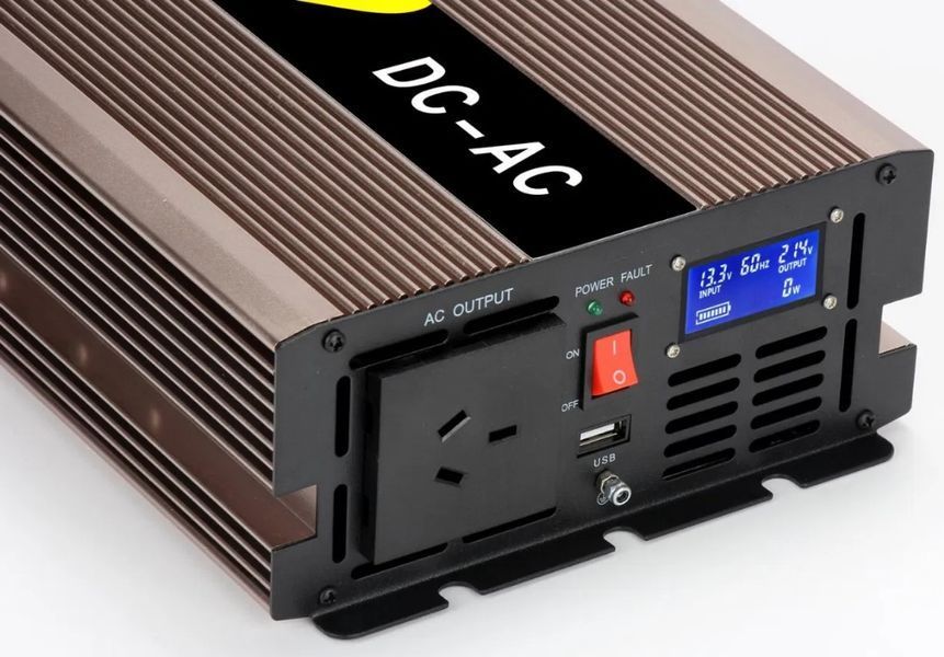 Перетворювач автомобільний інвертор Pure Sine Wave Inverter 12В-220В 1500W з чистою синусоїдою (2104618826) 2104618826 фото