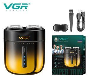 Електробритва VGR V-348 GOLD роторна система вологозахист IPX6 Золотий (VGR012) VGR012 фото