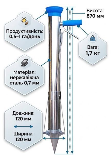 Ручная автоматическая сажалка для рассады с пружиной и дозатором (2104619532) 2104619532 фото