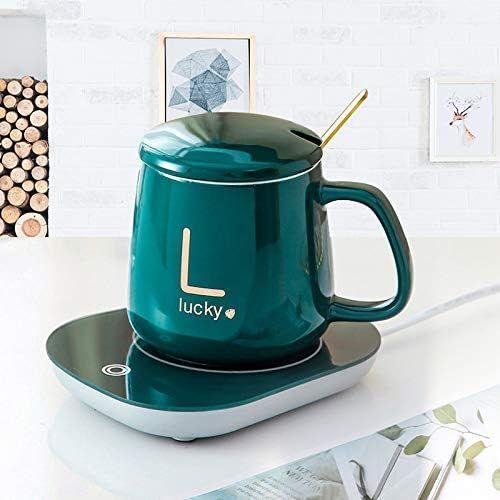 Керамічна чашка Lucky з підігрівом 220В, 350 мл, зелена 2104618385 фото