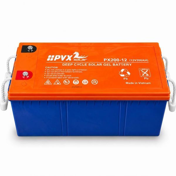 Акумулятор гелевий для сонячних панелей PYX Solar PX200-12 12 В 200 А&middot;год, Deep Cycle, AGM GEL, для інвертора та систем резервного живлення M1305 фото