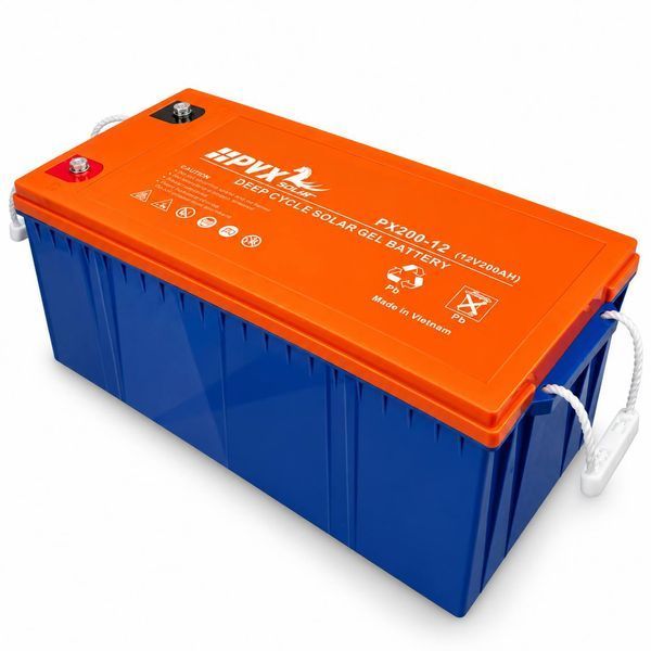 Акумулятор гелевий для сонячних панелей PYX Solar PX200-12 12 В 200 А&middot;год, Deep Cycle, AGM GEL, для інвертора та систем резервного живлення M1305 фото