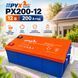 Акумулятор гелевий для сонячних панелей PYX Solar PX200-12 12 В 200 А&middot;год, Deep Cycle, AGM GEL, для інвертора та систем резервного живлення M1305 фото 2