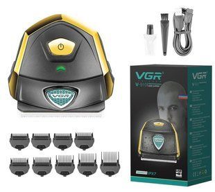 Машинка для стрижки VGR V-910 акумуляторна clipper IPX7, 9 насадок (VGR144) VGR144 фото