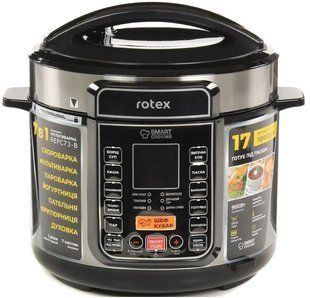 Скороварка-мультиварка с фритюрницей Rotex REPC73-B LED-дисплей 17 программ 5л 900 Вт 1766195819 фото