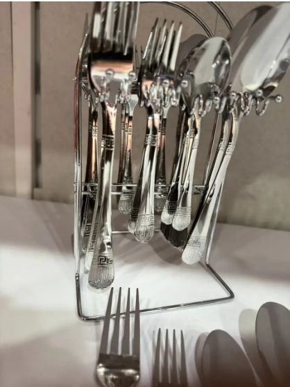 Набір столових приладів Тор Kitchen A 24 предмета на підставці TP-391 фото